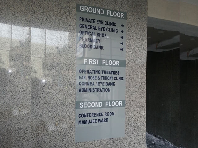 Directory Signs On Aluco Bond