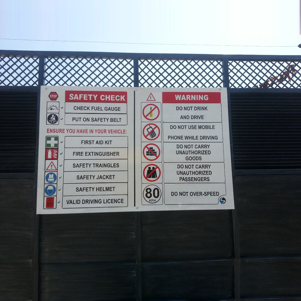 Safety Signages