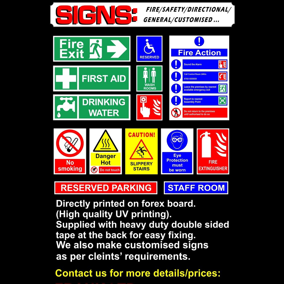 Safety Signages